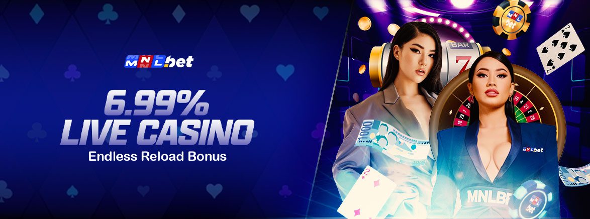 6.99% Live Casino Endless Reload Bonus